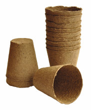 Torvpotter runde 8 cm - 12 stk.